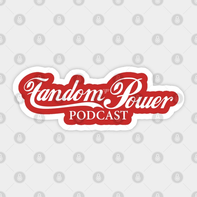 Fandom Power (Cola) Sticker by Fandom Power Podcast Merch Shop